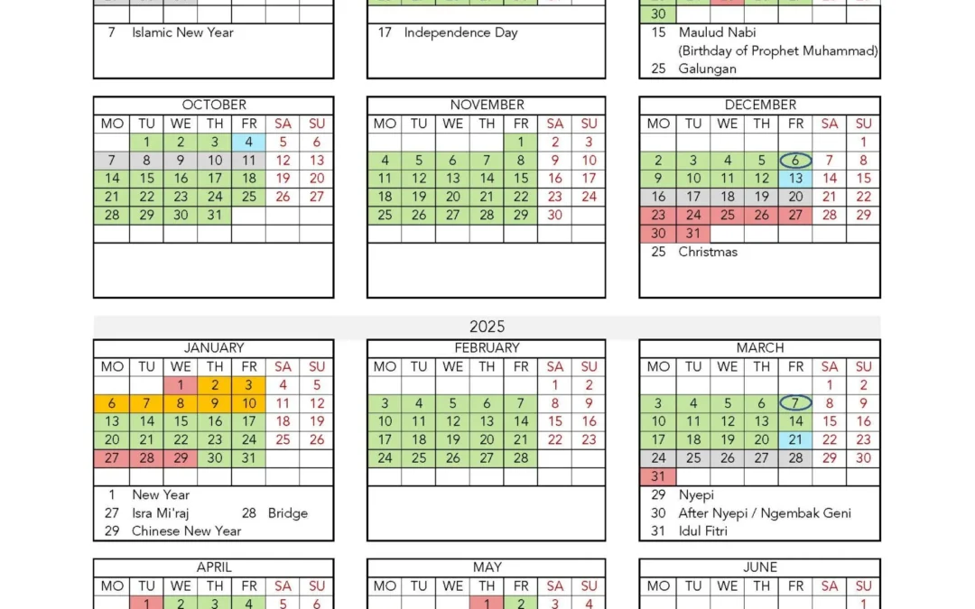 UKC Calendar