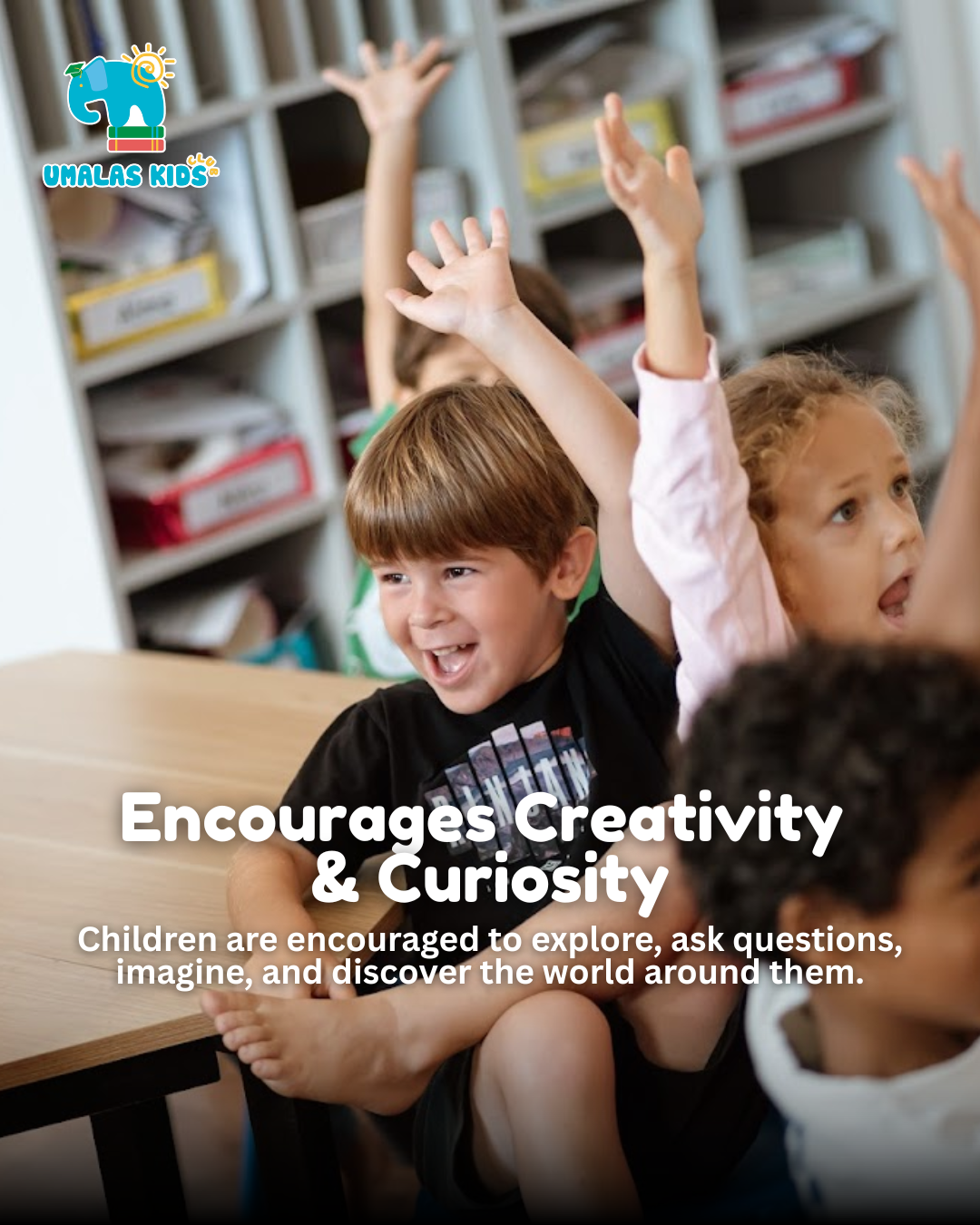Creative classroom activity at international preschool in Bali